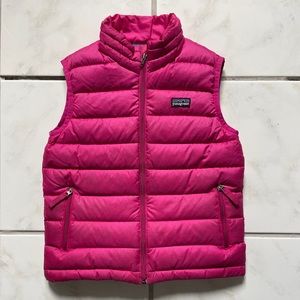 Patagonia pink vest size 5/6 girls